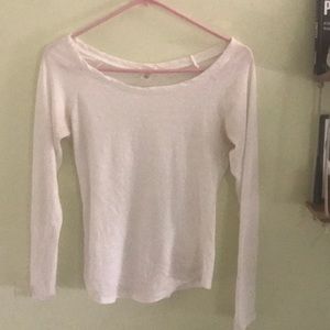 White long sleeve tee size m